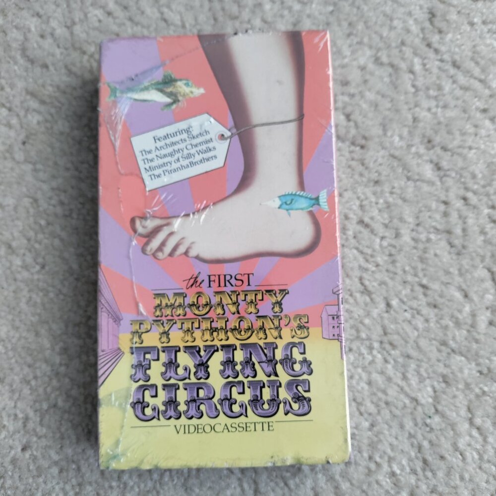 NEW The First Monty Python's Flying Circus VHS Video Cassette Tape 1989 Movie